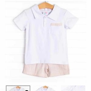Stitchy fish sz 3t polo short set